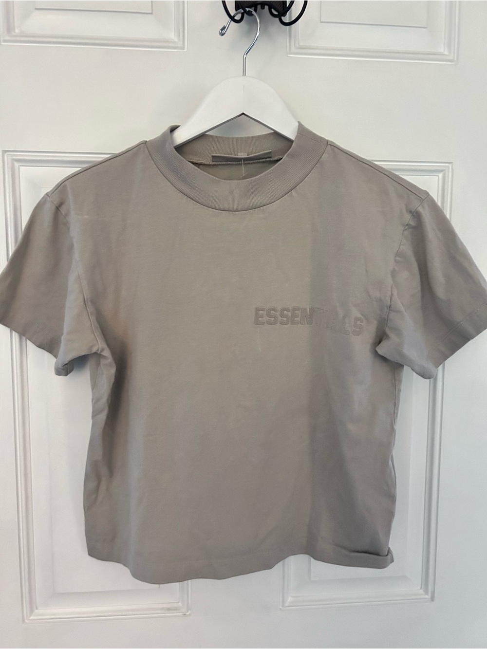 Fear of God Taupe Short Sleeve Logo Tee